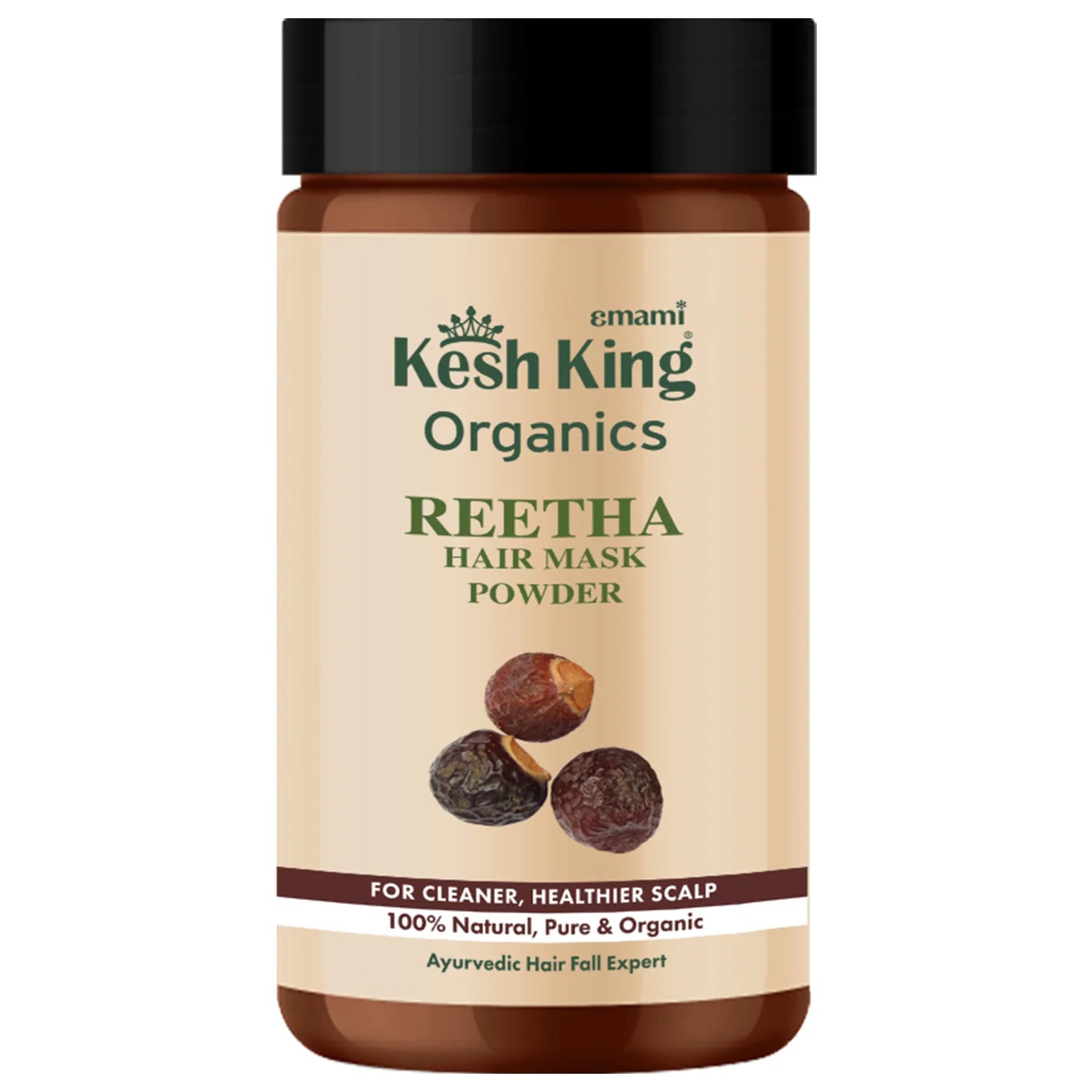 كِيش كينغ أورجانيك مسحوق الريثا العضوي 100 جرام - Kesh King Organics Organic Reetha Powder 100g