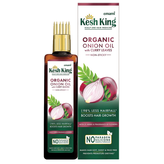 زيت البصل العضوي من كيش كينغ مع أوراق الكاري - Kesh King Organic Onion Oil With Curry Leaves